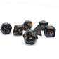 Polyhedral Dnd Dice Set Pearl Black For Dungeon And Dragons D&D Pathfinder Rpg Mtg Dice D20 D12 D10 D8 D6 D4