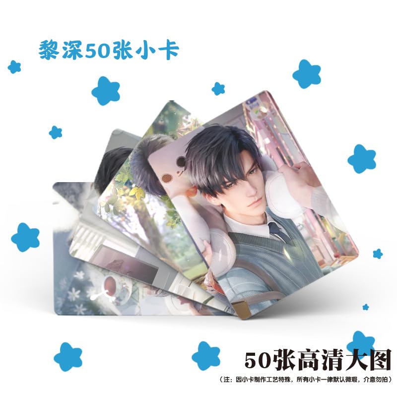 Love and deepspace Lian Yu Shen Kong Sylus Qin Che LOMO Cards Anime Game Card Cosplay 57x86mm Card Merch 50PCS (Zayne)