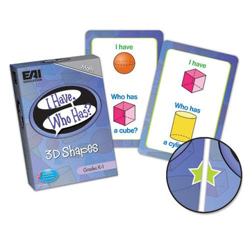 Eai Education I Have, Who Has? 3D Shapes Game: Grades K-1