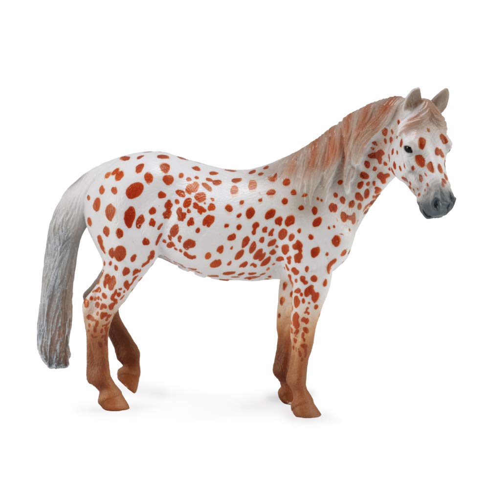 Collecta British Spotted Pony Mare Horse Toy Chestnut, 5''L X 3.9''H