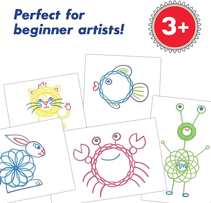 Spirograph Junior Set | Create Amazing Endless Designs | Includes Jumbo Sized Pieces | Creative Arts & Crafts Activity | for Age