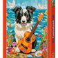500 Piece Jigsaw Puzzle, Collie, Guitar and the Sea, Animal puzzle, Dog, Pets, Adult Puzzle, Castorland B-54008