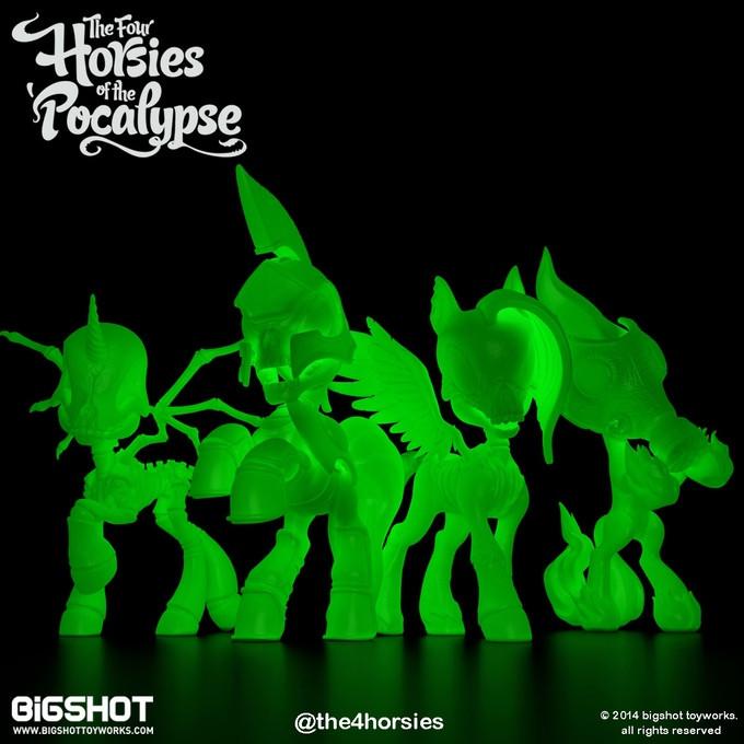 Four Horsies of the Pocalypse POCALYPSE NOW Gift Pack 4-piece set GID Edition