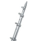 TACO 8 Center Rigger Pole - Silver w/Silver Rings & Tip - 1-1/8 Butt End Diameter