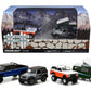 Motor World Diorama Rocky Mountain Trail Climb 4Pcs Set 1/64 Diecast Model Cars By Greenlight