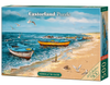 500 Piece Jigsaw Puzzle, Morning at the Seaside, Art Collection, Coastal Fishing Boats, Oil Painting, Fine Art jigsaw, Seaside, Adult Puzzle, Castorland B-53919