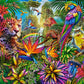 500 Piece Jigsaw Puzzle,  Jungle Fashion, Animal puzzles, Vibrant wildlife, Tropical fantasy art., Adult Puzzle, Castorland B-53926