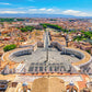 500 Piece Jigsaw Puzzle, View from the Vatican, Rome, Puzzle of Italy, St. Peter square, Tourist place, Adult Puzzle, Castorland B-53964