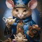 500 Piece Jigsaw Puzzle, Tea Time, Art. Puzzle, Mouse and small teapot and saucer, Adult Puzzle, Castorland B-53971