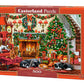 500 Piece Jigsaw Puzzle, Cozy Fireplace, Christmas living room, Decorated tree, Fireplace and sleeping dogs, Festive holiday art., Adult Puzzle, Castorland B-54060