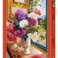 1000 Piece Jigsaw Puzzle, Still Life with Hydrangeas, Flower puzzles, colorful plants, Classic picture,  Adult Puzzle, Castorland C-104444-2