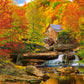 1000 Piece Jigsaw Puzzle, Magical Autumn, Water mil, Nature puzzles, Waterfall, Adult Puzzle, Castorland C-104918-2