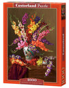 1000 Piece Jigsaw Puzzle, Gladioli in Chinese Vase, Flower puzzles, Still nature painting, Art. puzzle, Adult Puzzle, Castorland C-104949-2