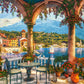 1000 Piece Jigsaw Puzzle, Mediterranean Veranda, Italian mountain lake, Adult Puzzle, Castorland C-105120-2