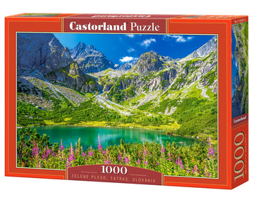 1000 Piece Jigsaw Puzzle, Zelene Pleso, Tatras, Slovakia, Mountains landscape, Nature puzzles, Adult Puzzle, Castorland C-105267-2