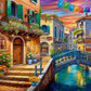 1000 Piece Jigsaw Puzzle, Venetian Dream, Vibrant Venice canal scene, Italian charm, Adult Puzzle, Castorland C-105281-2