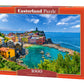1000 Piece Jigsaw Puzzle, Vernazza, Cinque Terre, Italy, Mediterranean coast, Fishing boats, Adult Puzzle, Castorland C-105298-2