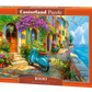 1000 Piece Jigsaw Puzzle, Coastal Life, Mediterranean Village, Italian Riviera puzzle, Seaside, Adult Puzzle, Castorland C-105465-2