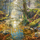 2000 Piece Jigsaw Puzzle, Reminiscence of the Autumn Forest, Nature puzzles, Adult Puzzle, Castorland C-200757-2