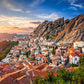 3000 Piece Jigsaw Puzzle, Pietrapertosa, Italy, Sunset, Scenic landscape, Mountain village, Adult Puzzle, Castorland C-300549-2