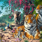 3000 Piece Jigsaw Puzzle, Tiger Sanctuary, Jungle wildlife puzzle, nature landscape, Adult Puzzle, Castorland C-300600-2