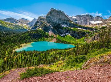 3000 Piece Jigsaw Puzzle, Grinnell Lake, Glacier National Park, USA, Majestic landscape, Adult Puzzle, Castorland C-300716-2