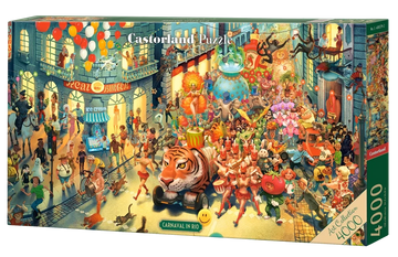 4000 Piece Jigsaw Puzzle, Carnaval in Rio, Street Party Jigsaw, Whimsical City Parade, Adult Puzzle, Castorland C-400379-2