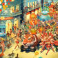 4000 Piece Jigsaw Puzzle, Carnaval in Rio, Street Party Jigsaw, Whimsical City Parade, Adult Puzzle, Castorland C-400379-2