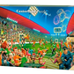 4000 Piece Jigsaw Puzzle, Football Championship, Funny sports puzzle, Soccer Match, Cartoon Chaos Style, Adult Puzzle, Castorland C-400393-2