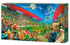 4000 Piece Jigsaw Puzzle, Football Championship, Funny sports puzzle, Soccer Match, Cartoon Chaos Style, Adult Puzzle, Castorland C-400393-2