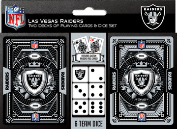 Las Vegas Raiders Playing Cards And Dice Set