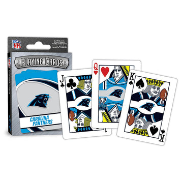 Masterpieces Officially Licensed Nfl Carolina Panthers Playing Cards - 54 Card Deck For Adults
