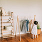 Wooden dress rack /toddler clothes rack