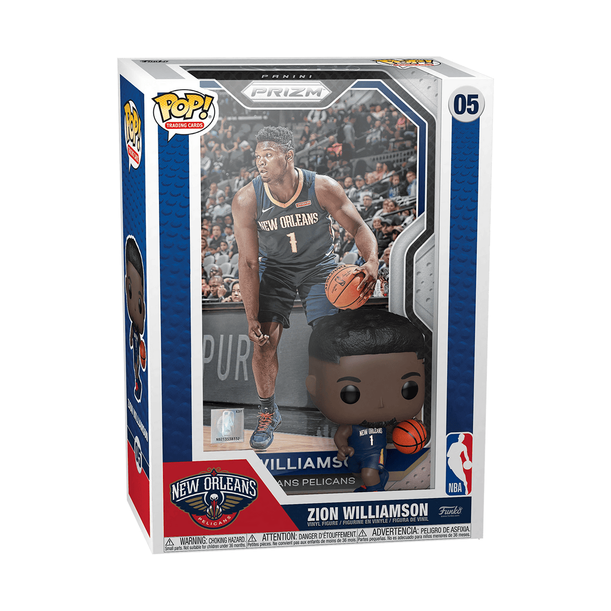Zion Williamson #05 Funko Pop! Trading Cards Basketball NBA New Orleans Pelicans