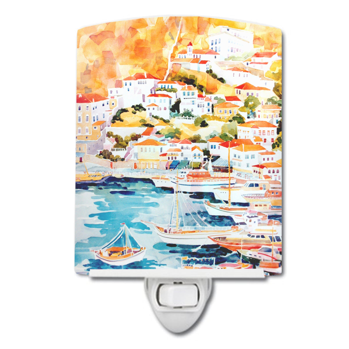 Carolines Treasures Harbour Ceramic Night Light, 6x4, Multicolor