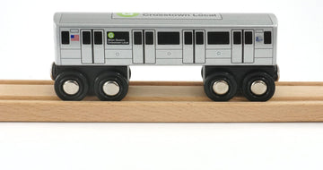 Muni Pals Munipals New York City Subway Wooden Railway (B Division) G Train/Bklyn-Queens Crosstown Local-Child Safe And Tested W