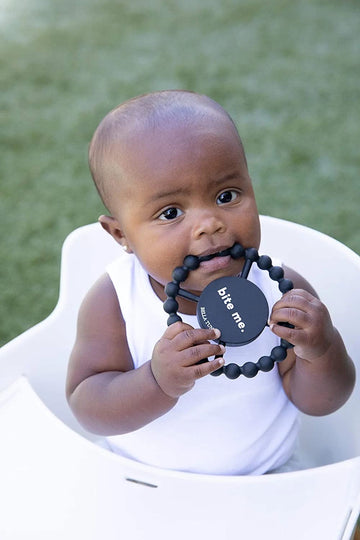 Bella Tunno Happy Teether – Soft & Easy Grip Baby Teether Toy, Silicone Teether Ring To Help Soothe Gums, Non-Toxic And Bpa Free, Bite Me