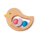 Shinytotts Echo Friendly Wooden Bird Rattle & Teether (0 Years+)  Toy For Sensory Stimulation And Fine Motor Skills Development