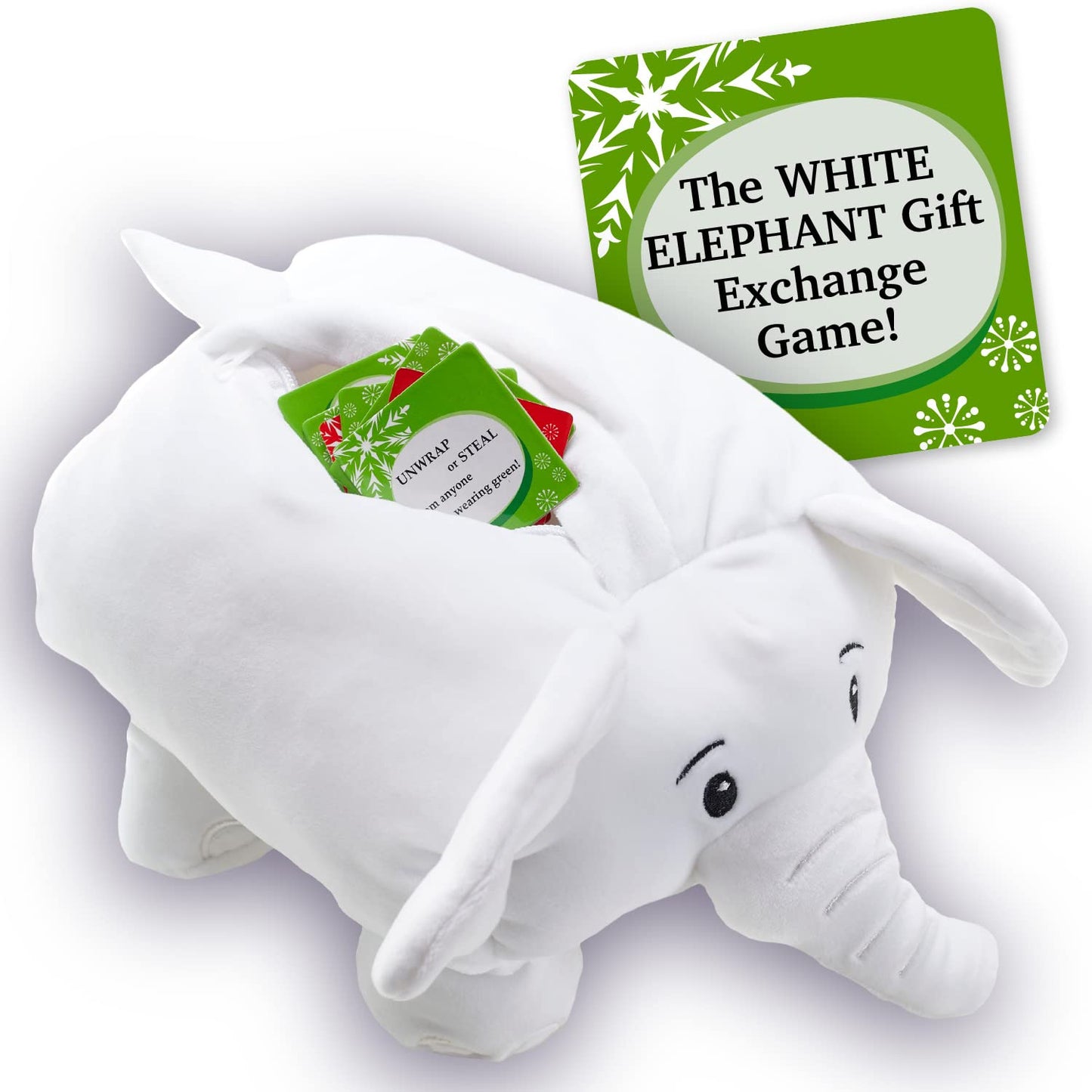 Squirrel Products White Elephant Party Kit - Fun Gift Exchange Game, Model SQ-451, Paper, Holiday Themed, Ideal for Christmas Parties