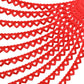 Tlswshsy 10Pcs Valentines Day Heart Garland Banner, 100Ft Pre-Strung Red Heart Paper Garland, Heart Shape Hanging Paper Decorati