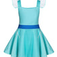 Marendyee Girls Kitties Costume Dress Christmas Gift For Kids Flutter Sleeve Cosplay Dresses Birthday 6-7 Years