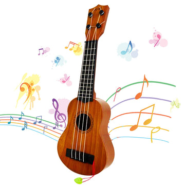 Kids Toy Ukulele Guitar,Classical 17Inch 4 String Mini Children Guitar With Pick,Educational Musical Instrument Toy For Toddlers