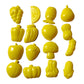Bestubuy Clay And Sand Modelling Mould Fruits Design Set Of 16 Pcs (Yellow)