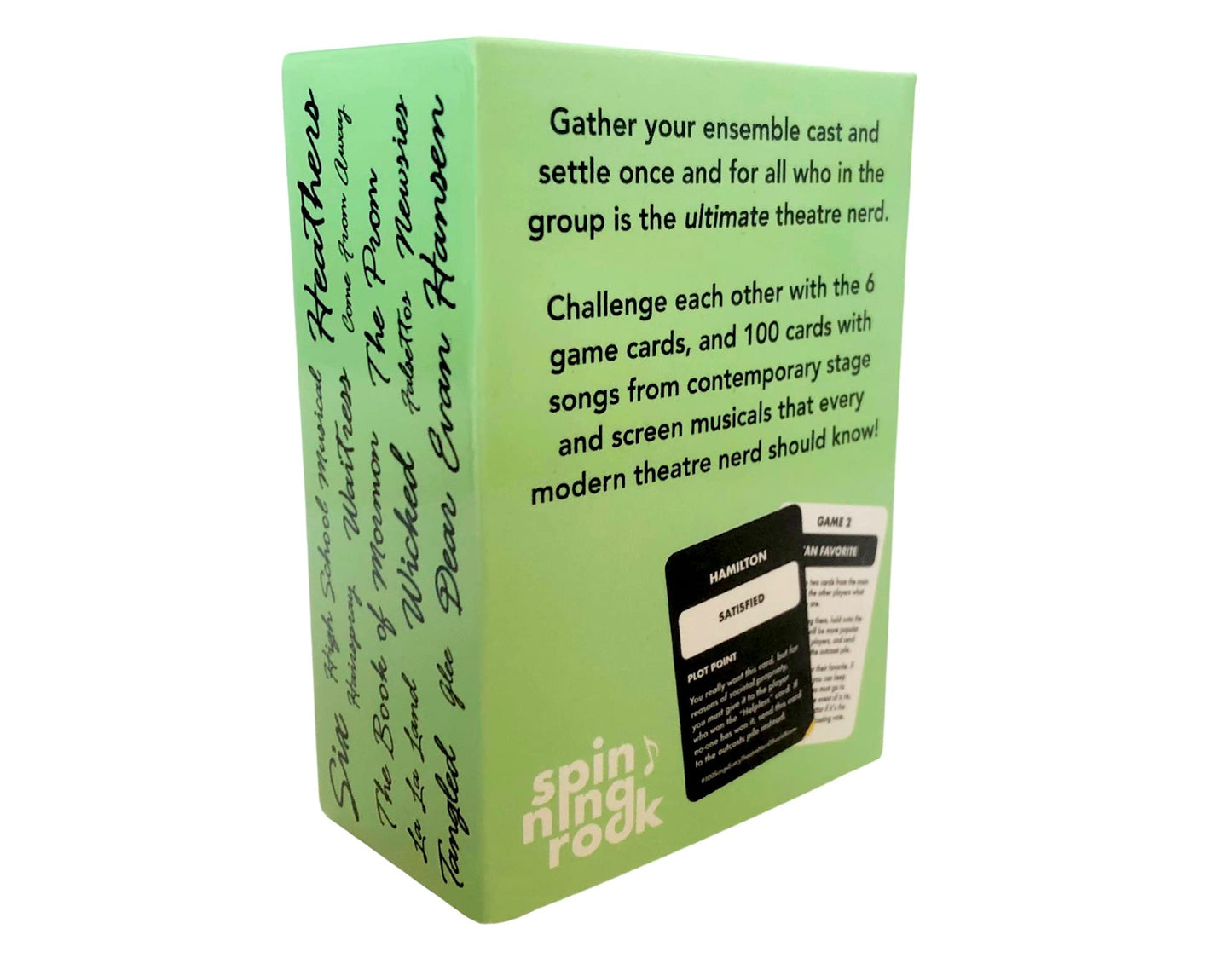 Spinningrock, 100 Songs Every Theatre Nerd Should Know - Ultimate Musical Theatre Card Game - Modern Deck