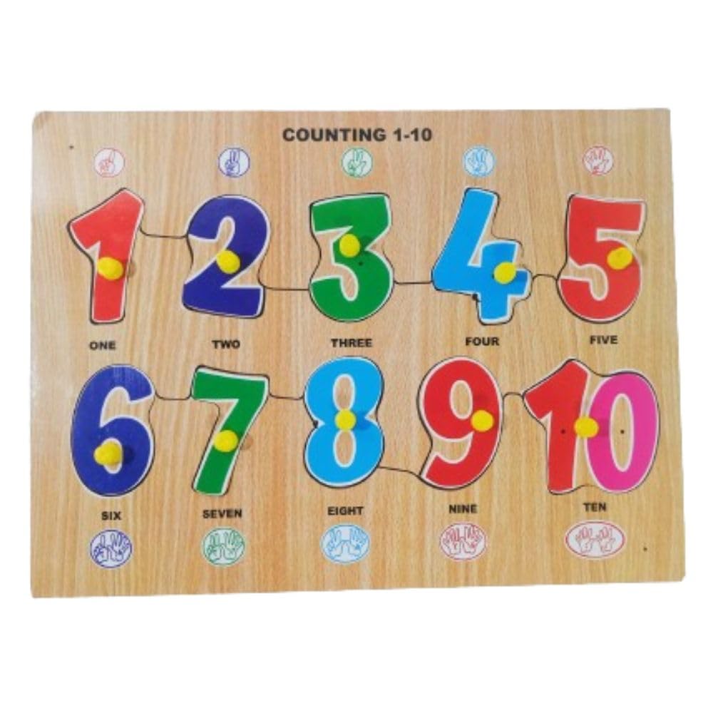 Wooden Numeric Letter Puzzle Fun, Educational, and Great for Kids Development. Perfect for Learning and Playtime for Unisex Chi