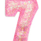 FAMGift Birthday Candles - Number 7 Candle, Butterfly Birthday Candles for Cake, 7th Birthday Party Decorations, Theme Party Sup