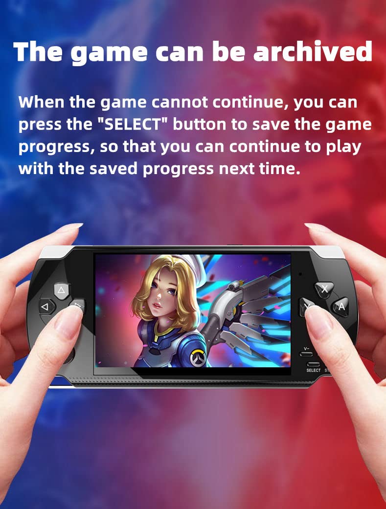 Hlf Retro Video Game Console Screen Built-In 2000 Games Handheld Game Console Multiple Emulators Mini Portable Game Device Mp3 M