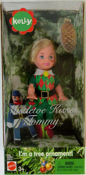 Barbie Kelly Mistletoe Kisses Tommy Doll And Tree Ornament (2004)