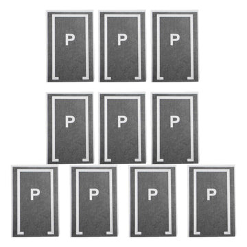 10Pcs Toy Racing Car Parking Space Stickers Peel and Stick Removable Road Tape Wall Decals for Kids Nursery Bedroom Playroom Dec