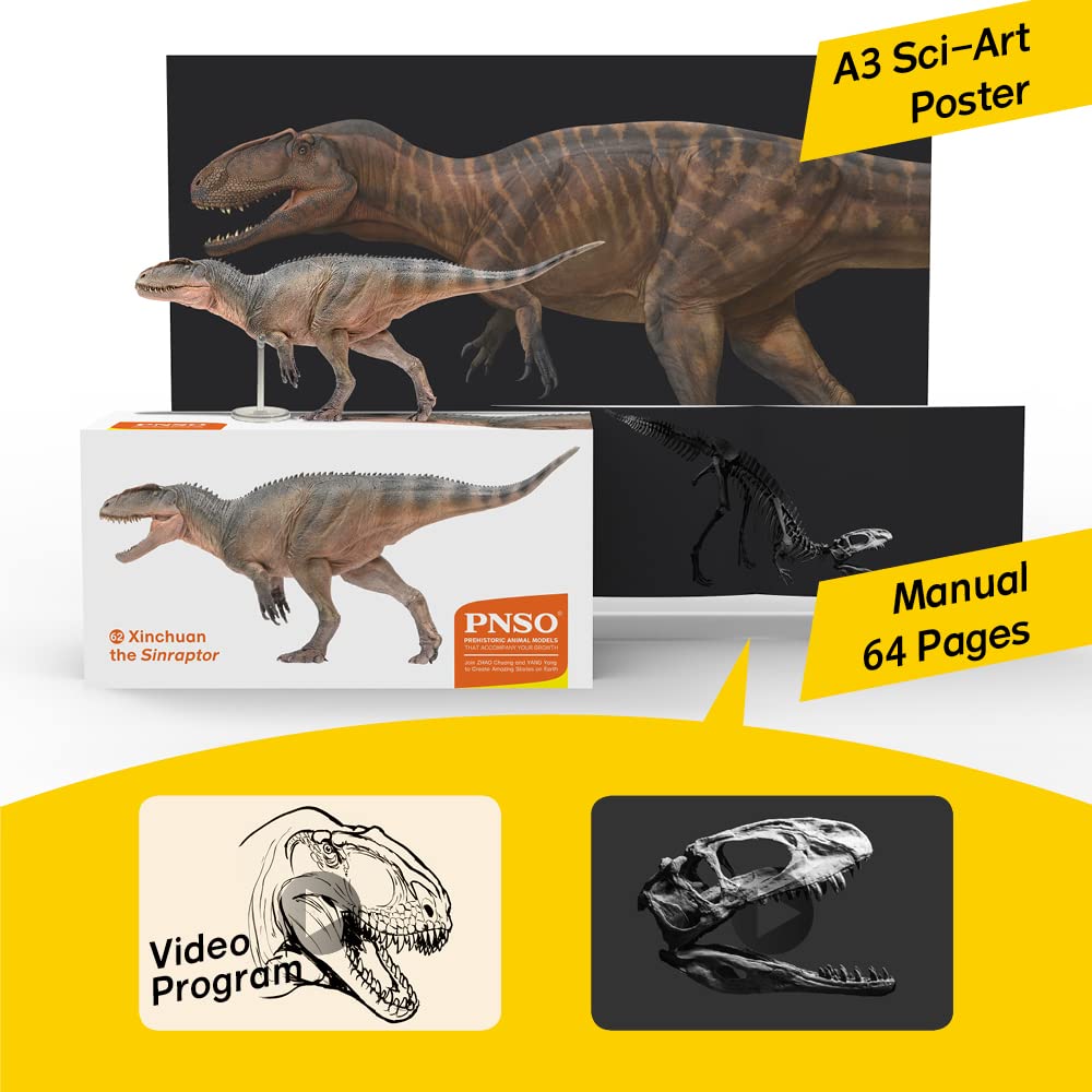 Pnso Prehistoric Dinosaur Models (62Xinchuan The Sinraptor)